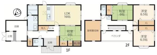大津市池の里の中古一戸建て(間取り)