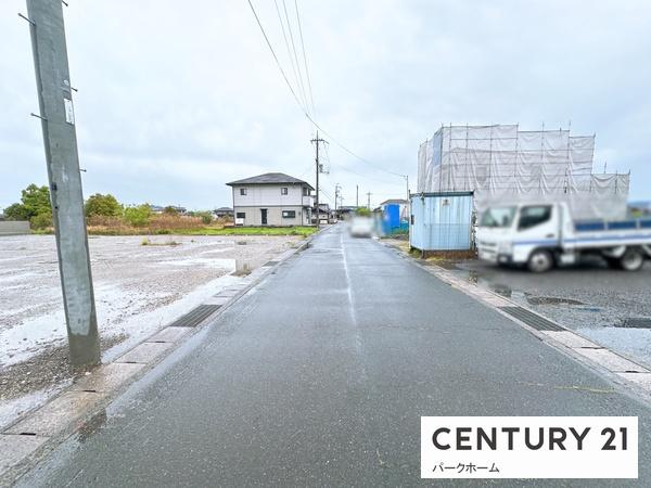 草津市新堂町の土地(前面道路含む現地写真)
