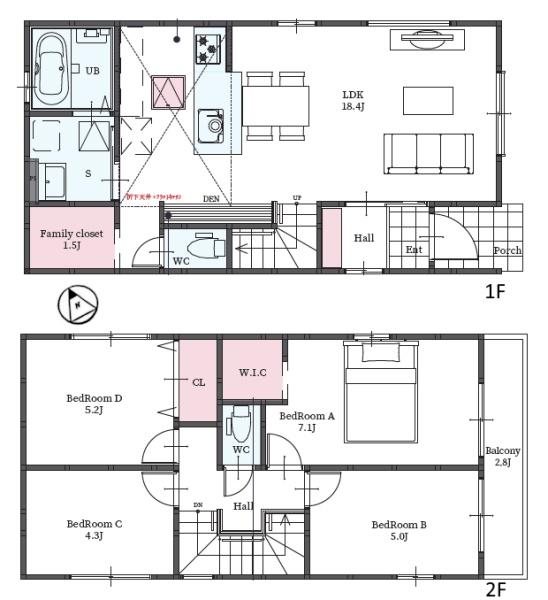 新築一戸建　2号棟　1期