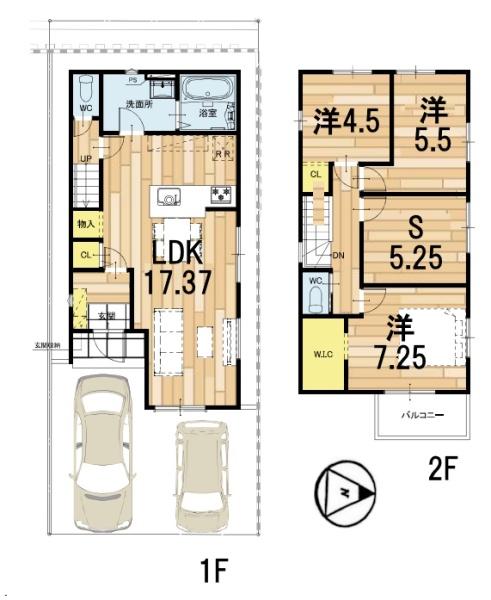 新築一戸建 1号地 全2区画 第1期(間取り)
