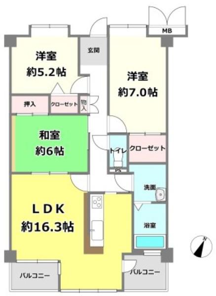 メゾンドール瀬田公園都市2番館