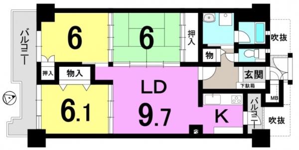 シャルマンコーポ第3瀬田1