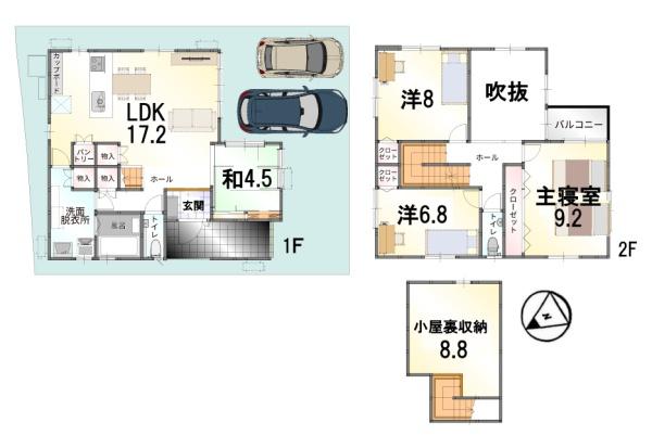 大津市月輪３丁目の中古一戸建て