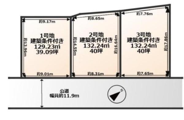 条件付　1号地／3区画