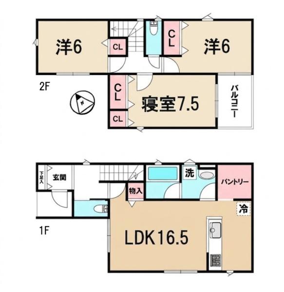 新築一戸建　第2期　　1号棟　全2区画