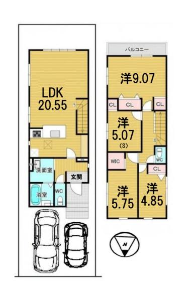 大津市富士見台の中古一戸建て
