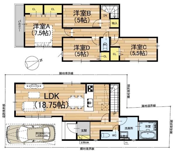 新築一戸建　1号地　2期