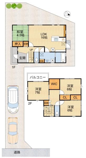 大津市湖城が丘の中古一戸建て