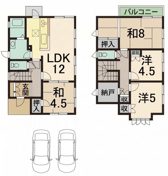 草津市岡本町の中古一戸建
