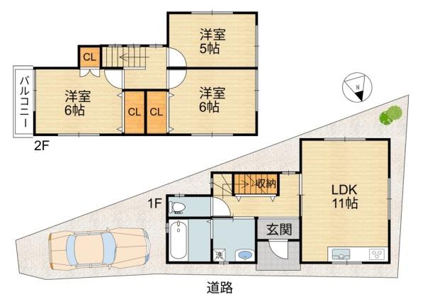 草津市北山田町の中古一戸建て