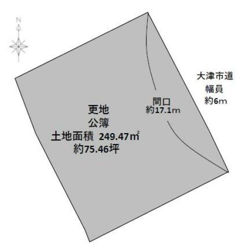 大津市秋葉台の土地
