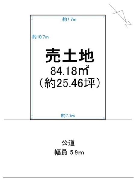 草津市上笠４丁目の売土地