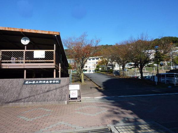 豊川市御油町橋際の土地(愛知県立御津高校)