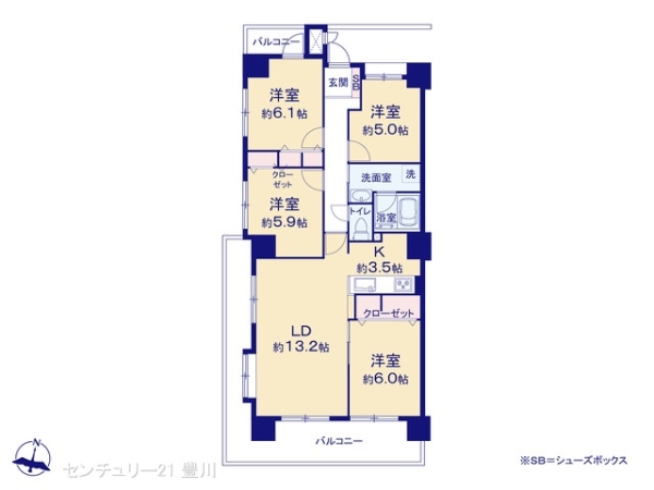 ユニーブル晴丘　B棟