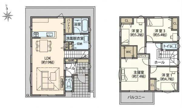 岡崎市稲熊町字４丁目の新築一戸建