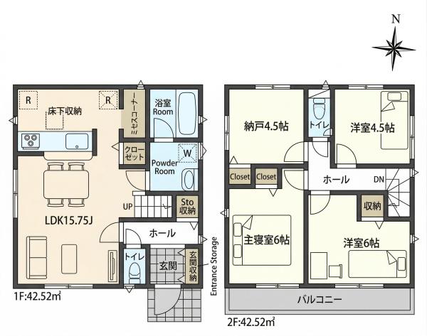 岡崎市上地町字西田の新築一戸建