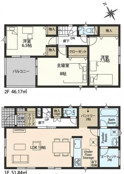 岡崎市矢作町字北河原の新築一戸建