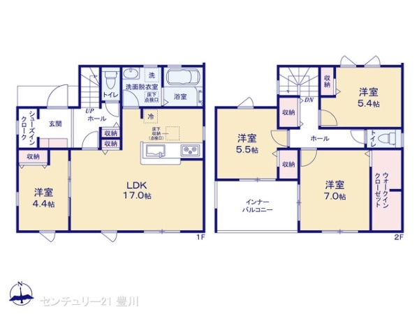 尾張旭市東印場町二反田の新築一戸建
