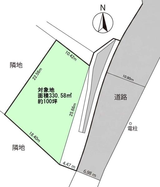 豊田市勘八町中根の土地