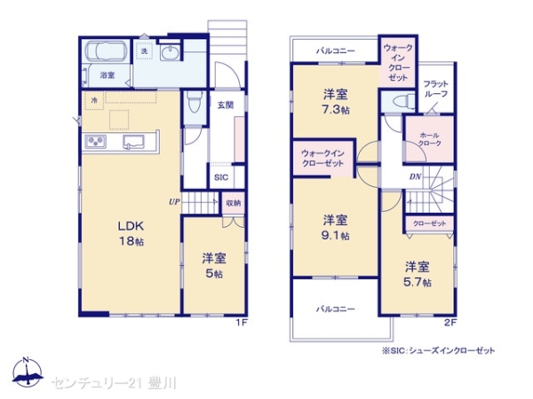 豊田市美里３丁目の新築一戸建