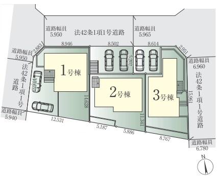 金沢区富岡西1丁目　新築一戸建て全3棟3号棟