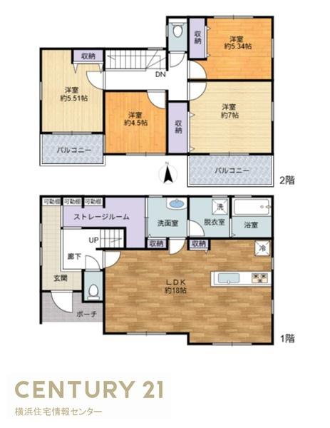 金沢区高舟台２丁目　新築一戸建て全２棟１号棟