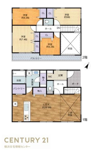 金沢区釜利谷西３丁目　新築一戸建て全１棟