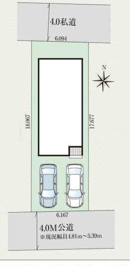 金沢区釜利谷南2丁目 新築一戸建て全1棟(区画図)