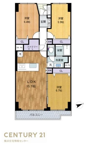 第3大船パークタウンG号棟