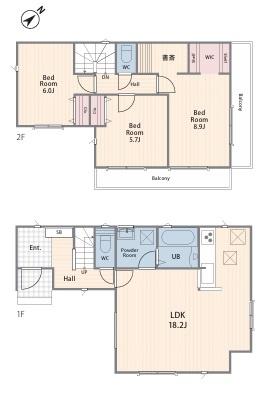 横須賀市船越町１丁目　新築一戸建て全５棟４号棟