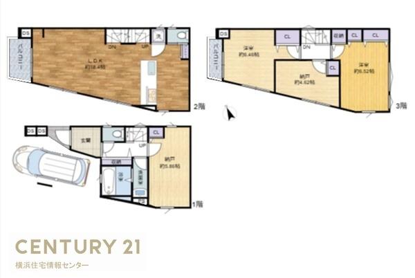 金沢区富岡東１丁目　新築一戸建て全３棟３号棟
