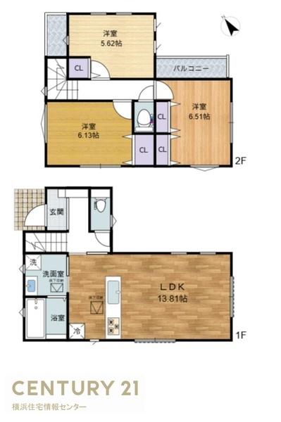 金沢区富岡丁２丁目　新築一戸建て全２棟１号棟
