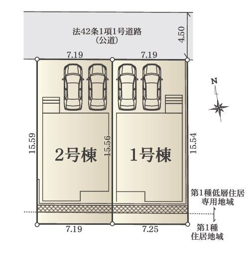 金沢区富岡東１丁目　新築一戸建て全２棟２号棟