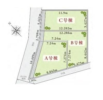 金沢区富岡東３丁目　新築一戸建て全３棟Ｃ号棟
