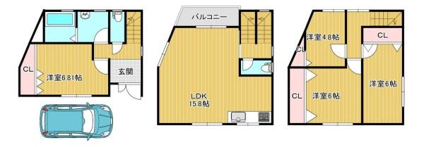 大阪市城東区今福南２丁目の中古一戸建