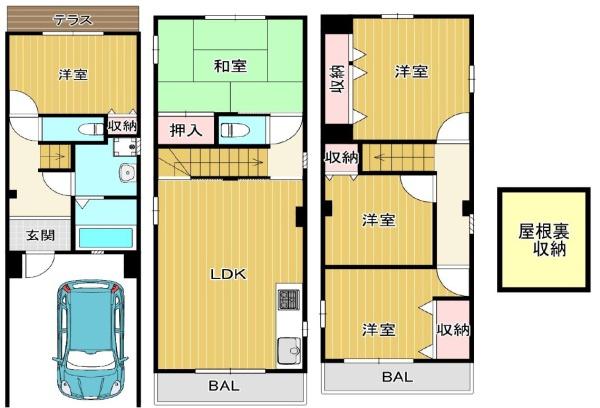 大阪市旭区高殿４丁目の中古一戸建