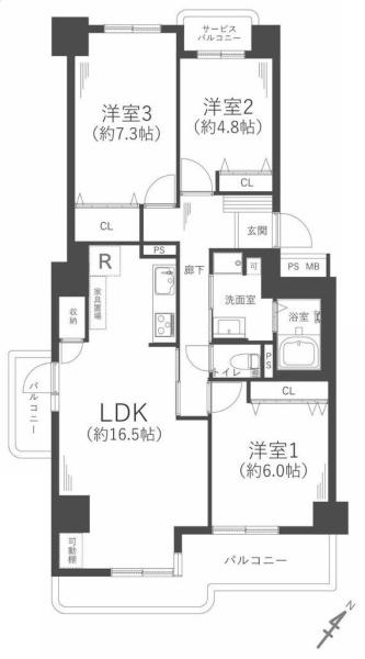 佃第2コーポ5号棟