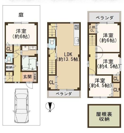 大阪市城東区東中浜４丁目の中古一戸建