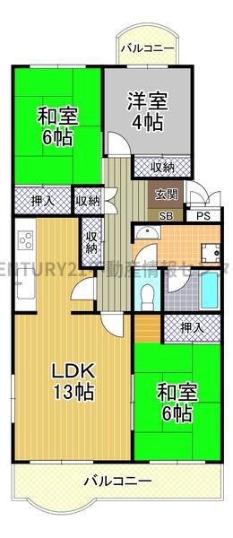 エメラルドマンション南津守２号棟