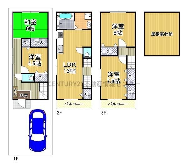 三軒家西３丁目中古戸建