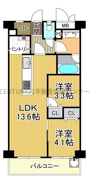 朝潮コーポ(間取り)