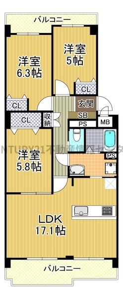 昭和山コーポ１号棟