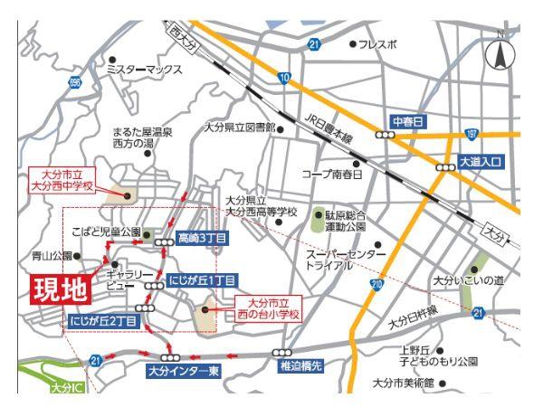 大分市大字駄原の土地