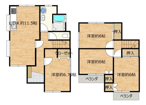 岐阜市粟野西６丁目の中古一戸建て