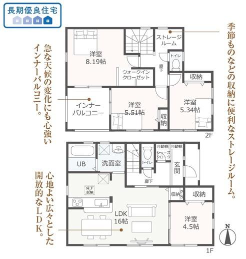リーブルガーデン　岐阜市西河渡2丁目　1号棟