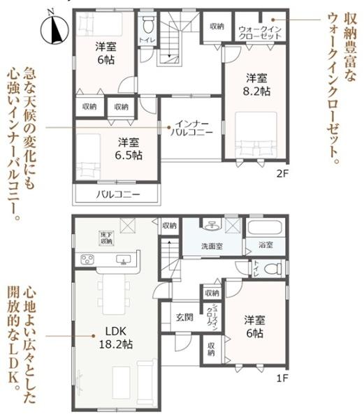 リーブルガーデン　岐阜市西鶉　1号棟