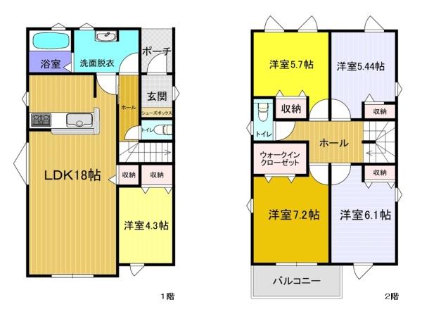 リーブルガーデン 北方町北方第3 1号棟(間取り)