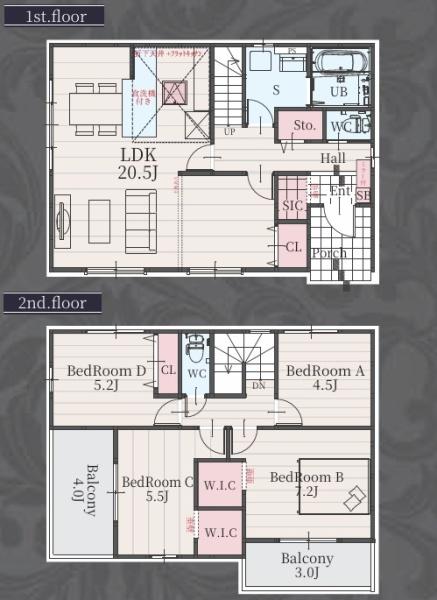 羽島市福寿町2期　1号棟
