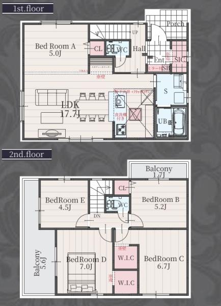 羽島市福寿町2期　1号棟