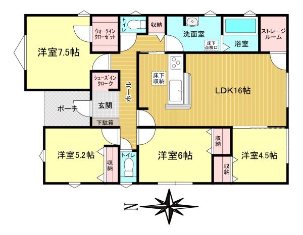 リーブルガーデン　岐阜市尻毛の平屋　2号棟